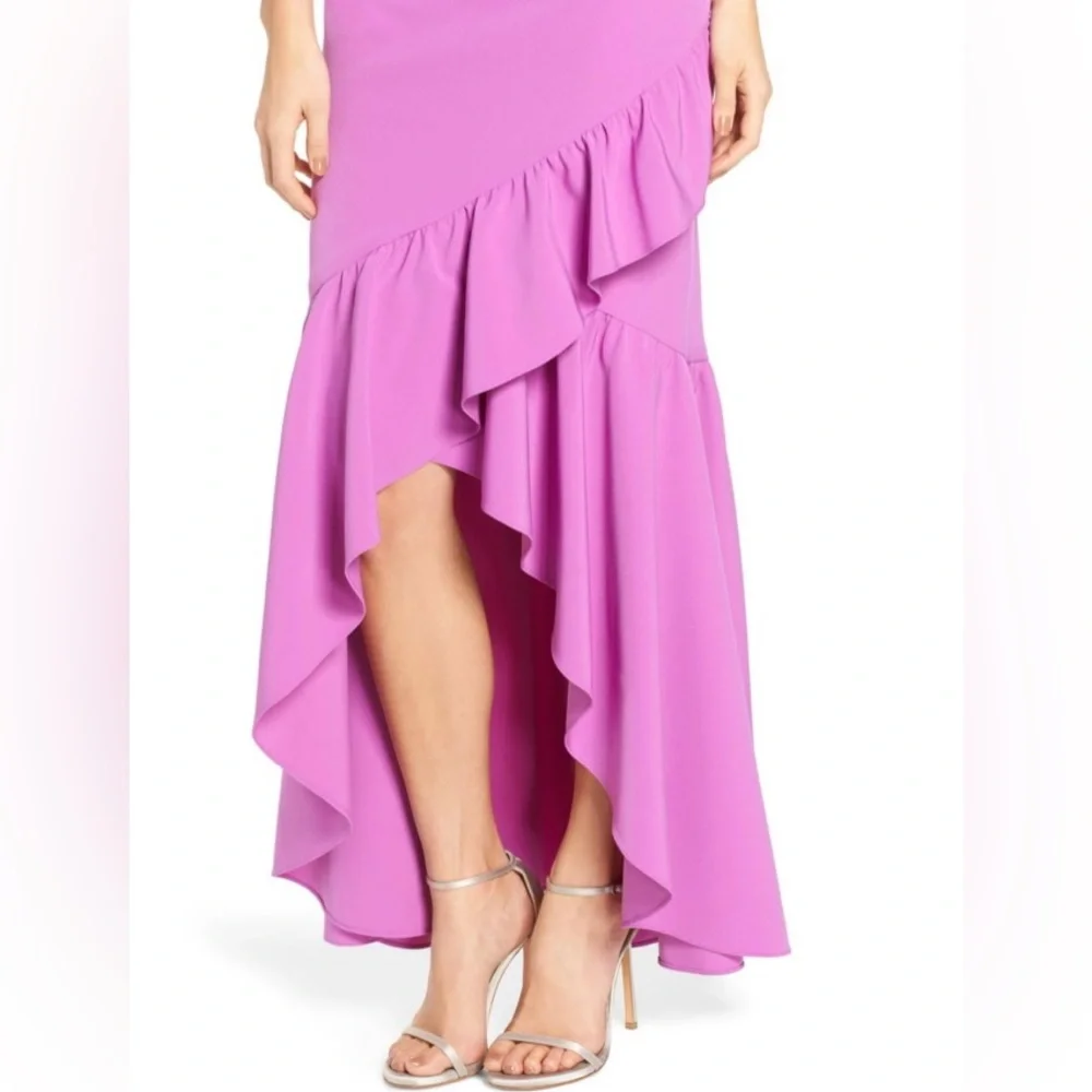 NWT Vince Camuto One Shoulder High/Low Gown - Picture 4 of 11